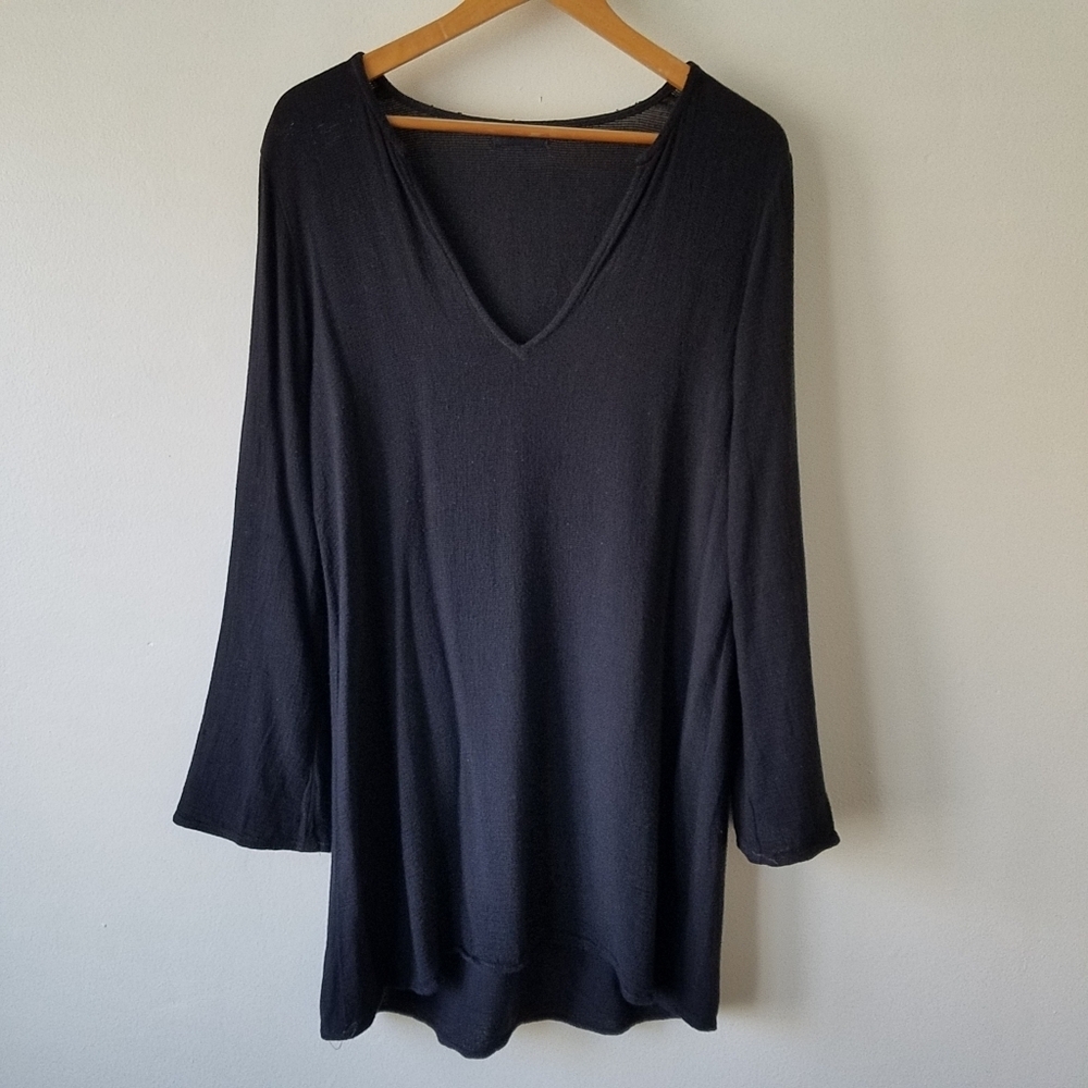 CP Shades Black V-Neck Tunic
